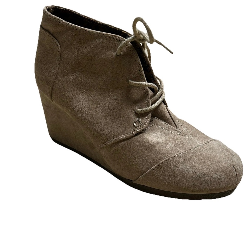 Girls' Brown Suede Wedge Shoes – No Call Alayna Size 5M – Cottagecore